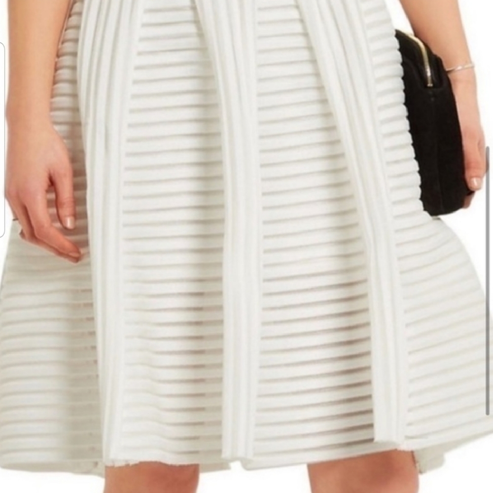Maje Rodez Mesh-Stripe Dress - Picture 4 of 7